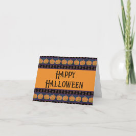 ハッピーハローウィンジャックオランタン カード