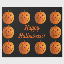 ハッピーハローウィンジャックオーランタンラッピング紙 ラッピングペーパー
