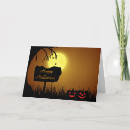 ハッピーハローウィンジャックザランタンパンプキンズカード カード