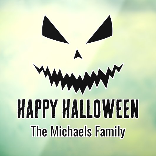 ハッピーハローウィンジャック・オランタン・カボチャの苗字 ウィンドウサイン (シート3)