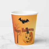 ハッピーハローウィンジャック・オランタン 紙コップ (正面)