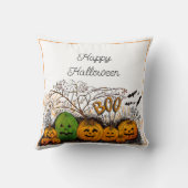 ハッピーハローウィンジャック・オ・ランタンのラインアップ クッション (裏面)