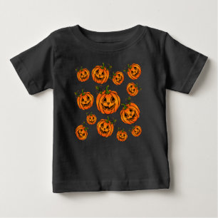 ハッピーハローウィンジャック・オ・ランタン、トリート ベビーTシャツ