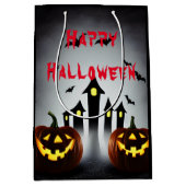 ハッピーハローウィンジャック・o'ランタンパーティー ミディアムペーパーバッグ (正面)