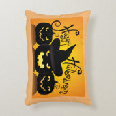 ハッピーハローウィンジャック – O – ランタン アクセントクッション (正面(垂直))