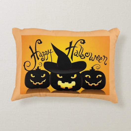 ハッピーハローウィンジャック – O – ランタン アクセントクッション (裏面)