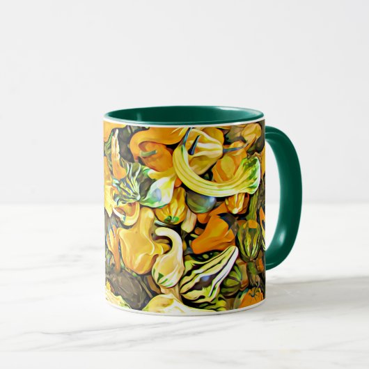 ハッピーハローウィンスカッシュアンドガールコーヒーマグ マグカップ (正面右)