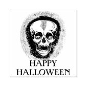 ハッピーハローウィンスカルゴム ラバースタンプ (インプリント)