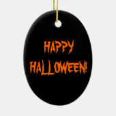 ハッピーハローウィンスカル及びカボチャオーナメント セラミックオーナメント (裏面)