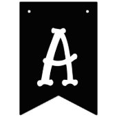 ハッピーハローウィンスカル バンティングフラッグ (第2の旗)