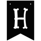 ハッピーハローウィンスカル バンティングフラッグ (第1の旗)