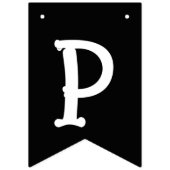 ハッピーハローウィンスカル バンティングフラッグ (第3の旗)