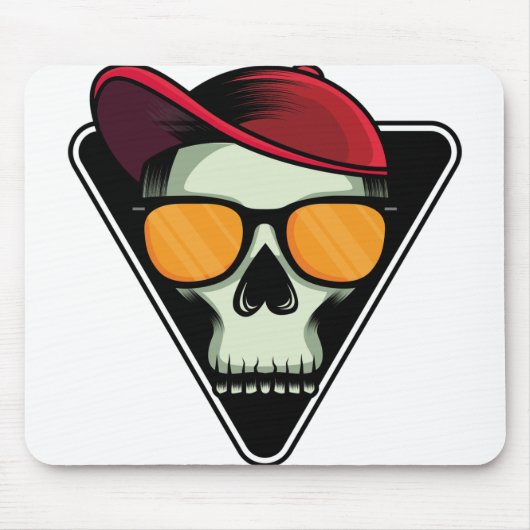 ハッピーハローウィンスカル マウスパッド (正面)