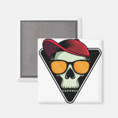 ハッピーハローウィンスカル マグネット (正面/裏面)