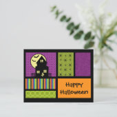 ハッピーハローウィンスクラップブックスタイル ポストカード (スタンド正面)