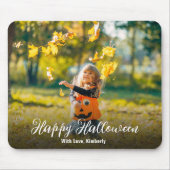 ハッピーハローウィンスクリプトパーソナライズされた マウスパッド (正面)