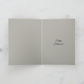 ハッピーハローウィンスクリーミングハロウィーンのカボチャのちょうちんパンプキン カード (内部)