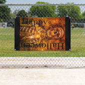 ハッピーハローウィンスケルトンアートアウトドアバナー 横断幕 (インサイチュ)