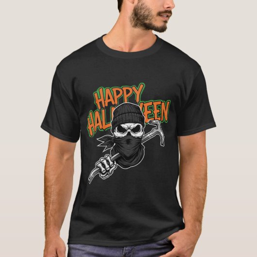 ハッピーハローウィンスケルトンクラウバー Tシャツ (正面)