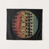 ハッピーハローウィンスケルトンダンス タペストリー (正面(横))