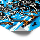 ハッピーハローウィンスケルトン:踊りクルー ポスター (角)