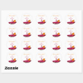 ハッピーハローウィンスタンプキャンディ&クッキーバッグ ラウンドシール (シート)