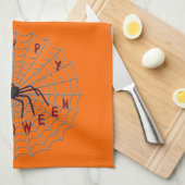 ハッピーハローウィンスパイダーウェブキッチンタオル キッチンタオル (四つ折り)