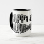 ハッピーハローウィンスパイダーズとスパイダーウェブマグ マグカップ (正面左)