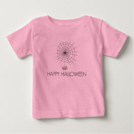 ハッピーハローウィンスパイダーベビーツツ ベビーTシャツ