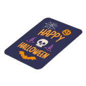 ハッピーハローウィンスプキーこうもりオレンジデザイン マグネット (左側)