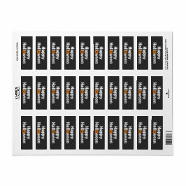 ハッピーハローウィンスプクトカンプキンジャックランタン ラベル