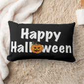 ハッピーハローウィンスプクトカンプキンジャックランタン ランバークッション (ブランケット)
