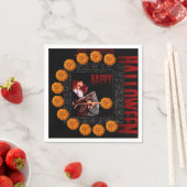 ハッピーハローウィンスモールパンプキンズウィッチ紙ナプキンス スタンダードカクテルナプキン (インサイチュ)