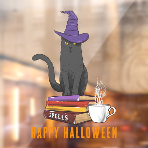 ハッピーハローウィンス不気味メルブラックキャットカスタム ウィンドウサイン