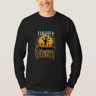 ハッピーハローウィンゾンビ幽霊ハハ Tシャツ