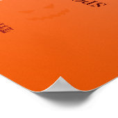 ハッピーハローウィンタイポグラフィ ポスター (角)