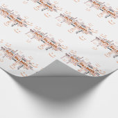 ハッピーハローウィンタイポグラフィ ラッピングペーパー (角)