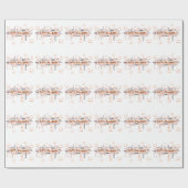 ハッピーハローウィンタイポグラフィ ラッピングペーパー (フラット)