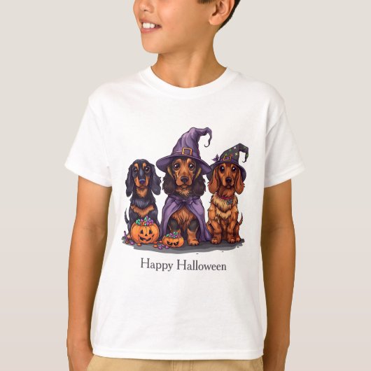 ハッピーハローウィンダックスシャンドウィッチドッグス Tシャツ (正面)