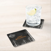 ハッピーハローウィンダークウッズパーティー スクエアペーパーコースター (インサイチュ)