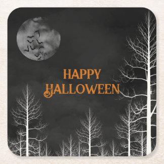 ハッピーハローウィンダークウッズパーティー スクエアペーパーコースター