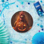 ハッピーハローウィンチキンロースターパンプキンファーム紙 ペーパープレート (パーティー)