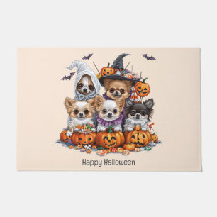 ハッピーハローウィンチワフアドッグス ドアマット