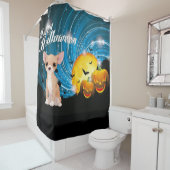 ハッピーハローウィンチワワ シャワーカーテン (インサイチュ)