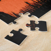 ハッピーハローウィンツリー幽霊パズルとギフトボックス ジグソーパズル (側面)