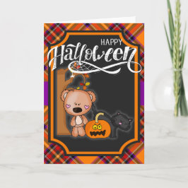 ハッピーハローウィンテディベア カード
