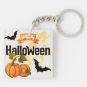 ハッピーハローウィンデザイン キーホルダー (裏面)