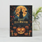 ハッピーハローウィンデザイン 招待状 (スタンド正面)