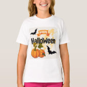 ハッピーハローウィンデザイン Tシャツ (正面)