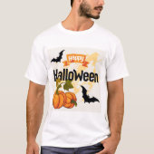 ハッピーハローウィンデザイン Tシャツ (正面)